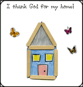 I thank God Printable Book - House