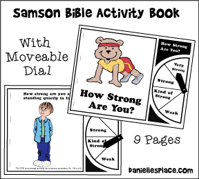 Samson Color Book and Activity for Children's Ministry from www.daniellesplace.com