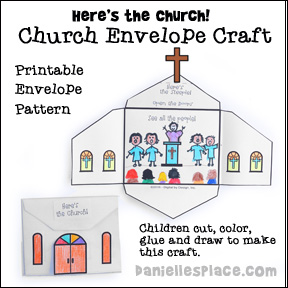 Here's the Church Bible Craft for Children from www.daniellesplace.com
