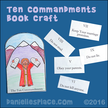 Ten Commandment Crafts for Kids Page 3