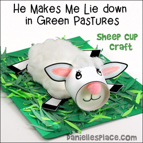 Sheep Cup Craft