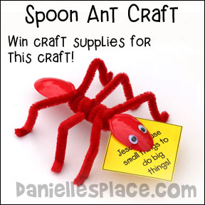 Plastic Spoon Ant from daniellesplace.com