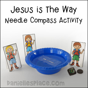 Jesus is the Way Needle Magnet Activity