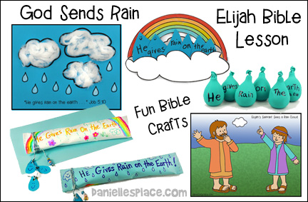God Sends Rain - Elijah Bible Lesson for Children from www.daniellesplace.com