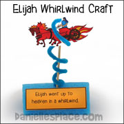 Elijah Whirlwind Bible verse memory Craft