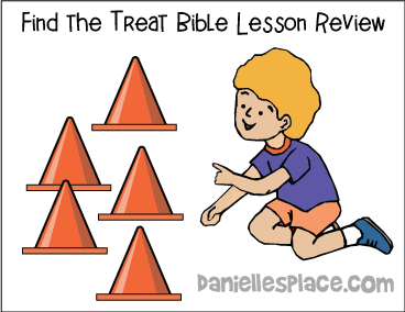 "Find the Prize Cone" Bible lesson review game from www.daniellesplace.com