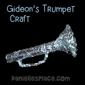 Gideon's Trumpet Paper Bowl Craft for Children's Ministry from www.daniellesplace.com