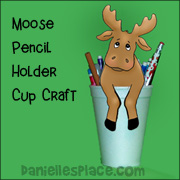 Moose Pencil Holder Craft