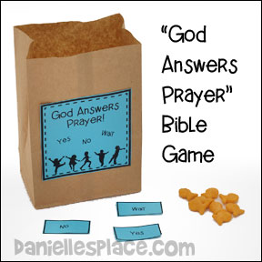 God Answers Prayer Bible Game