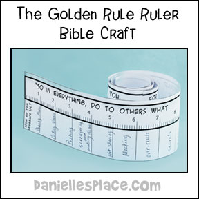 Golden Rule Ruler Craft from daniellesplace.com