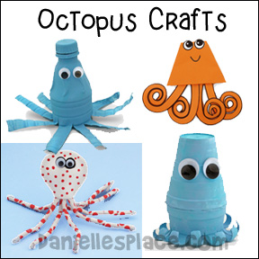 Octopus Crafts on Danielle's Place