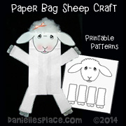 Sheep Paper Bag Puppet