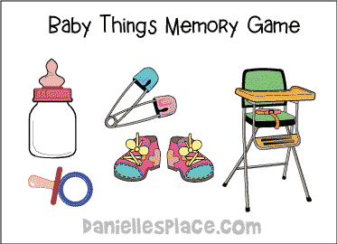 Baby Things Memory Game