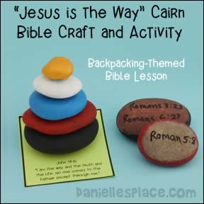 Jesus is the Way Bible Craft Cairn Craft