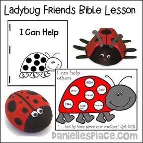 Ladybug Friends Bible Lesson from www.daniellesplace.com