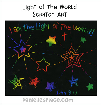 Light of the World Scratch art Picture
