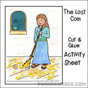 Woman Searching for Coin Activity Sheet