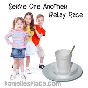 Serve One Another Relay Race