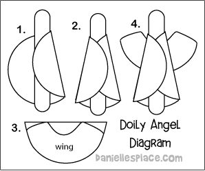 Doily Angel Craft from www.daniellesplace.com