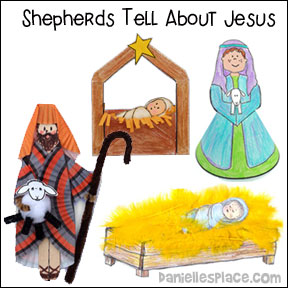 The Christmas Story - The Shepherds Tell About Jesus' Birth Bible Lesson from www.daniellesplace.com