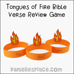 Tongue of Fire Bible Verse Review Game from www.daniellesplace.com