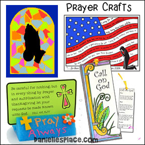 Prayer Bible Crafts and Game for Sunday School and Children's Ministry
