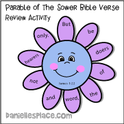 Flower Bible Verse Review Activity 