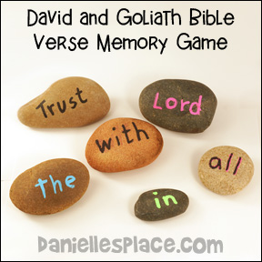 David and Goliath Bible Verse Review Game from www.daniellesplace.com