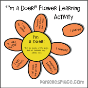 "I'm a Doer" Flower Learning Activity