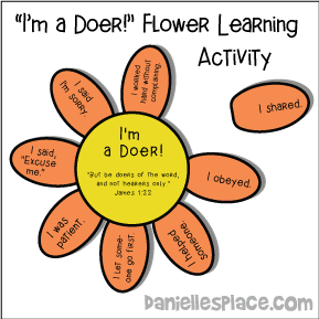 I'm a Doer" Flower Learning Activity