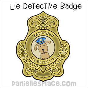 Lie Detective Badge for Watchdog Game