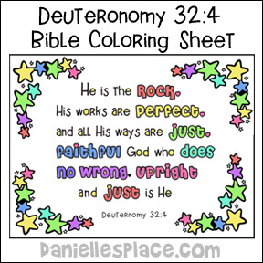 He is my Rock coloring sheet