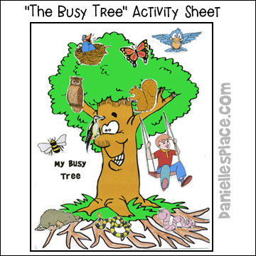 The Busy Tree Activity Sheet