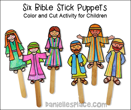 Bible Stick Puppets Printable