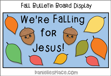 We're Falling For Jesus Bulletin Board Display from www.daniellesplace.com
