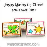 Jesus Makes You Clean Soap Cover Craft