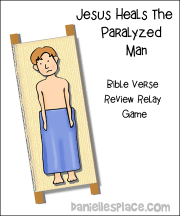 Jesus Heals the Paralytic Bible Verse Review Game from www.daniellesplace.com