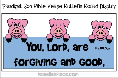 Prodigal Son Bible Verse Bulletin Board Display