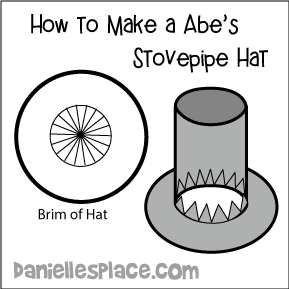 How to Make Abraham Lincoln's Stovepipe Hat Craft
