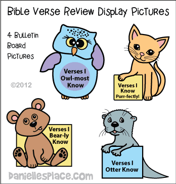 Verses I Otter Know Bulletin Board Display Printables