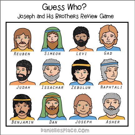 Guess Who? Joseph and His Brothers Bible Review Game