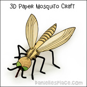 Mosquito 3D Paper Craft