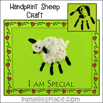Handprint Sheep Craft