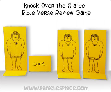 Knock over the Statue Bible Verse Review Game from www.daniellesplace.com