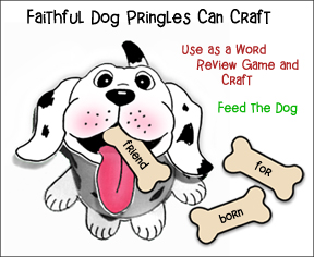 Faithful Dog Pringles Can Craft