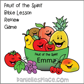 Fruit of the Spirit Bible Lesson Review Game