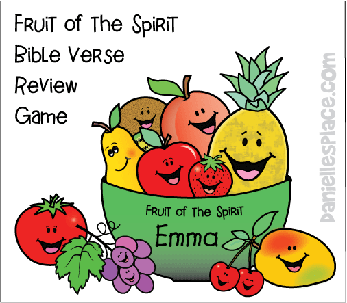 Fruit of the Spirit Bible Verse Review Game from www.daniellesplace.com