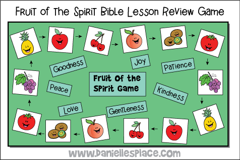 Fruit of the Spirit Bible Lesson Review Game from www.daniellesplace.com