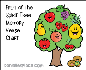 Fruit of the Spirit Tree Memory Verse Chart