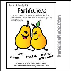 Faithfullness Poster and coloring Sheet